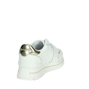 Zapatillas Liu-Jo Maxi Wonder Blancas y Doradas, Calzado Deportivo de Moda para Mujer - Product Image 3