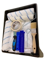 Ensemble d'outils à main pour la peinture de la maison et la réparation des murs Rouleau de décoration de peinture de 230mm avec plateau de ruban de masquage