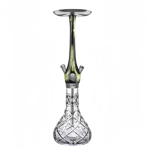 Chicha en bois avec base en verre |   Chicha de style premium |   Chicha artisanale pour salon et maison - Product Image 5