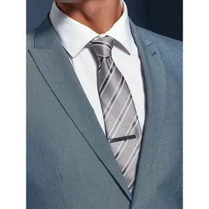 Cravate à rayures gaufrées, merchandising d'entreprise - Product Image 2