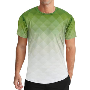 Imprimé personnalisé été hommes respirant séchage rapide léger T-shirt de course 100% polyester - Product Image 5