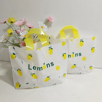 Sac à poignée en plastique de haute qualité, de marque, pour les magasins de détail, prêt à être expédié, directement de l'usine