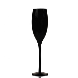 Calici da Vino Eleganti Senza Piombo con Stelo Lungo, Bicchieri Neri Stampati per Matrimoni e Feste di Compleanno - Product Image 3