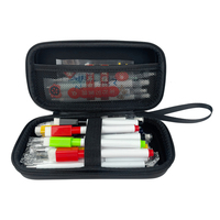 Étui à crayons portable en EVA rigide avec compartiments divisés, boîte de rangement de papeterie de grande capacité pour les fournitures scolaires et de bureau des étudiants