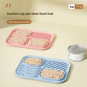 Pet Slow Food Mat & Dog Bowl 2 in 1 Silicone Licking Mat Portable <b>Outdoor</b> Dog Feeding Solution - Product Image 5