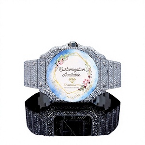 Reloj Inteligente de Moda Redondo ElvoraGems para Mujer, Correa de Acero Inoxidable, Personalización de Gemas Disponible - Product Image 1