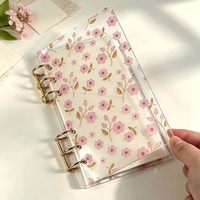 Couverture de carnet amovible en acrylique floral Hongbo A6, épaisseur 3 mm, transparente, style européen et américain, en stock
