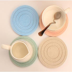 Posavasos de Tierra de Diatomeas Redondos, Absorbentes, Reutilizables, Decoración de Cocina, Color Blanco, Verde, Rosa, Sólido, Lavado a Mano, Hecho en Jiangsu - Product Image 3