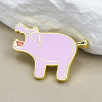 Broches en métal émaillées de collection en gros sur le thème de la faune animale : ornithorynces, flamants roses, rhinocéros, dragons – Idéales pour les souvenirs de zoo