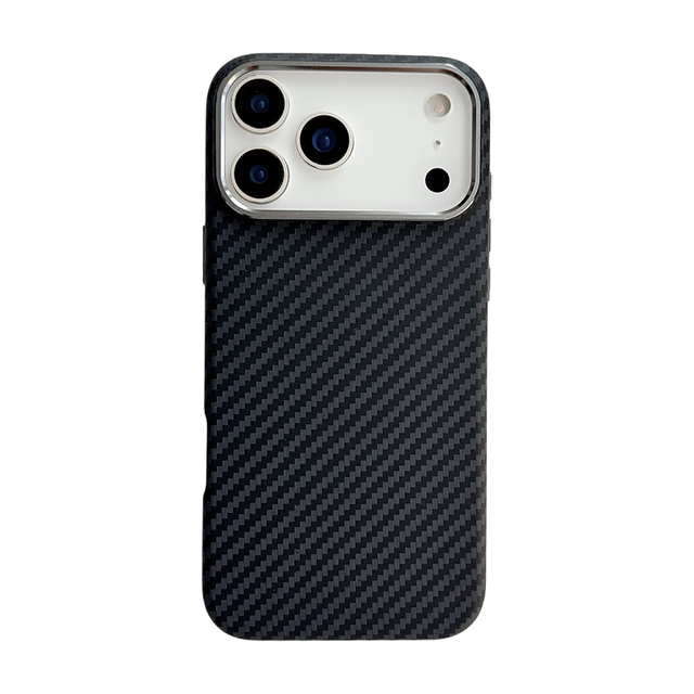 Luxury Carbon Fiber Textured Magnetic Phone Case for iPhone 17 Pro Max Thin Matte Shockproof Magnetic Carbon Fiber Phone Case