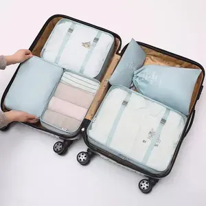 Portable Travel Storage Bag Set Luggage Suitcase Storage Organizer Set Packing Travel Clothes Shoes Bag