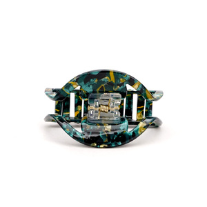Pince à cheveux unisexe tendance <span class=keywords><strong>et</strong></span> très vendue, 7 cm, motif écaille de tortue, mignonne, en forme de demi-lune, creuse, en acétate PVC, accessoires pour cheveux - Product Image 5