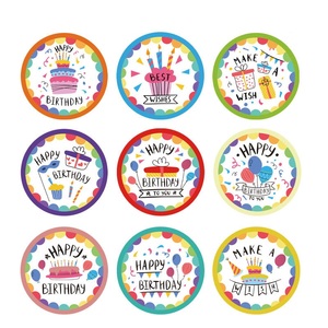 Etiquetas Adhesivas Personalizadas de Feliz Cumpleaños para Uso Promocional, Precio al por Mayor, Etiquetas Adhesivas para Brillo Labial en Vial, para Amigos y Niños - Product Image 3