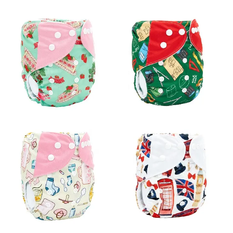China Manufacturer New Arrival Reusable Ecological Baby Diapers Washable Popular