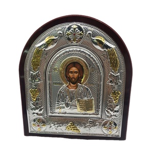 Icone Religiose in Metallo Stampate UV, Souvenir Artigianali della Vergine Maria, Decorazione da Parete per la Casa - Product Image 1
