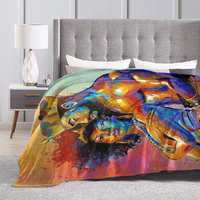 Couverture boho en flanelle, plaid monocouche pour décoration de maison, vente en gros,