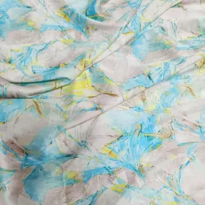 Beach Printed Cloth Fabric 100% Polyester Microfiber Printed Fabric/leaf Printed Fabric For Swimwear Beach Shorts