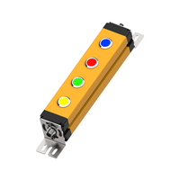 Station de commande multi-boutons SBX, boîte de boutons poussoirs d'arrêt d'urgence industrielle avec interrupteur à clé et voyants lumineux