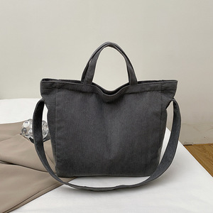 Túi vải nhung kẻ cho Nữ Túi màu trơn mù<span class=keywords><strong>a</strong></span> thu mù<span class=keywords><strong>a</strong></span> đông thời trang mới dây kéo đóng cử<span class=keywords><strong>a</strong></span> Polyester Túi xách vai hợp thời trang - Product Image 1