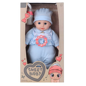 Muñeca de cuerpo de algodón de 16 pulgadas con biberón, muñeca <span class=keywords><strong>Reborn</strong></span> realista, niño pequeño, impermeable, bebé <span class=keywords><strong>Reborn</strong></span> - Product Image 5