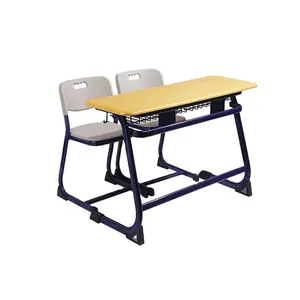 学校家具学生木制双桌椅