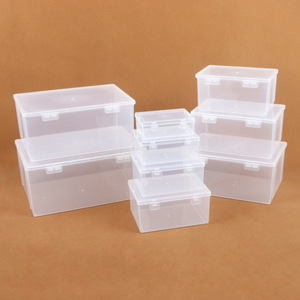 Transparent Plastic Storage Box <b>Set</b> Rectangle Dustproof Organizing Container For Jewelry <b>Toys</b> Accessories Home Office Desktop - Product Image 3