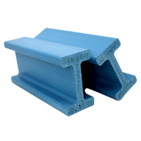 Viga de Plástico PVC Económica, Tipo Madera, Perforable y Clavable, para Sistemas de Soporte de Encofrado de Hormigón