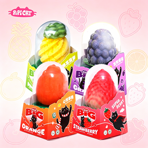 Novità: Scatola di Gelato Esotico 3D a Forma di Frutta (Ananas, Uva, Arancia, Fragola) - Tendenza Virale TikTok, Accettiamo OEM per Negozi di Dolci - Product Image 1