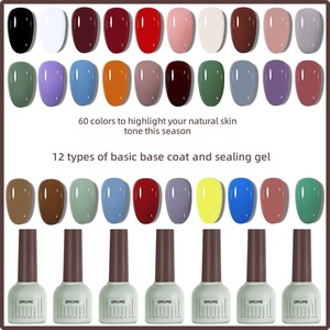 Kit de <span class=keywords><strong>Vernis</strong></span> à Ongles en Gel - Couleurs Tendances Éclatantes - Ensemble Professionnel Base et Top Coat pour Salons de Manucure - Kit de Gel de Polymérisation Transparent 15ml - Product Image 5