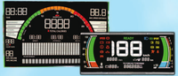 TN6-digit personnalisé écran LCD à 7 segments fond noir texte blanc affichage industriel Instrument Segment Code personnalisable