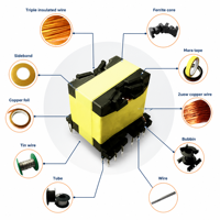 Transformateur de puissance à haute fréquence EF16 220V vers 12V AC pour chargeur mobile, entrée 50Hz 110V 120V 240V