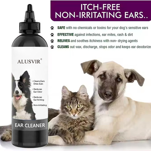น้ำยาทำความสะอาดหูสัตว์เลี้ยงสูตรธรรมชาติและเป็นมิตรต่อสิ่งแวดล้อม ช่วยลดอาการคัน รอยแดง กลิ่นไม่พึงประสงค์ <span class=keywords><strong>ไร</strong></span>ฝุ่น เชื้อรา และการติดเชื้อจากยีสต์ - Product Image 4
