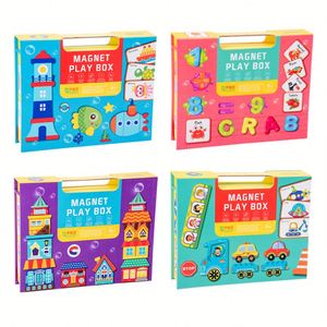 New Arrival Four Theme <strong>Interesting</strong> Wooden Magnetic <strong>Puzzle</strong> <strong>Game</strong> 3D <strong>Puzzle</strong> Educational <strong>Game</strong> Box Toy <strong>Set</strong> - Product Image 2