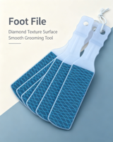 Râpe à pieds portable en maille suspendue, lime à pédicure durable pour salon et usage domestique, pour l'adoucissement des pieds