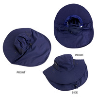 Sombrero de sol al por mayor con solapa para el cuello protección UV gorra de Safari impermeable sombrero de cubo de ala ancha para pesca jardinería senderismo caza