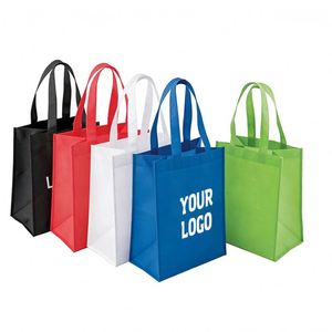 Bolsas de Compra Reutilizables Ecológicas de Tela No Tejida con Logotipo Personalizado Impreso - Product Image 1