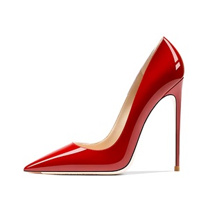 <span class=keywords><strong>Scarpe</strong></span> da Donna con <span class=keywords><strong>Tacco</strong></span> Sottile 12cm, Slip-On in Vernice, Sexy <span class=keywords><strong>Rosse</strong></span> per Discoteca, Taglie Grandi, Suola Rossa Estiva, <span class=keywords><strong>Scarpe</strong></span> con <span class=keywords><strong>Tacco</strong></span> Alto - Product Image 3