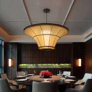 Chinese <b>Zen</b> Pendant Light Round E27 LED Anti Glare For Restaurant Hotel Private Room - Product Image 1