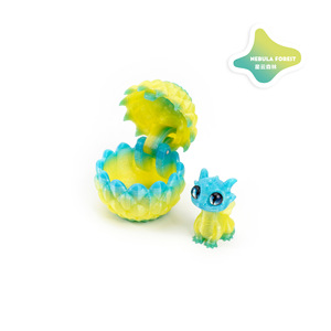 Set di Uova di Drago 3D Stampate per Macchina Artiglio Blind Box, con Apertura, Chiusura e Schiusa, Figurina di Drago Dipinta a Mano, <span class=keywords><strong>Bestia</strong></span> Guardiana Multicolore - Product Image 3