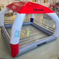 Ring de boxe gonflable pliable personnalisé conception de lutte jeu de combat anneau de combat gonflable tente de boxe en PVC