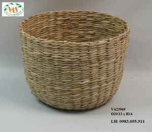 Nouveauté chaude 100% paniers de rangement en jonc de mer naturel Design écologique Meilleur vendeur - Product Image 6