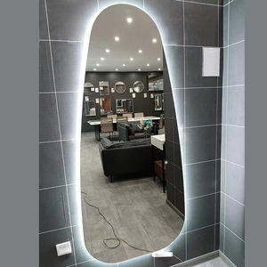 2024 New Trending Customized Irregular <strong>Mirrors</strong> Hot In EU Touch Sensor CCT 3000k 4000k 6000k Dimmer Bedroom Led <strong>Backlit</strong> <strong>Mirror</strong>