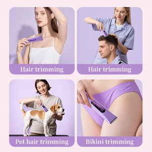 Tondeuse à cheveux <span class=keywords><strong>électrique</strong></span> en matériau ABS, <span class=keywords><strong>rasoir</strong></span> à double tête rechargeable <span class=keywords><strong>pour</strong></span> femmes, <span class=keywords><strong>peau</strong></span> <span class=keywords><strong>sensible</strong></span>, exclusivité transfrontalière - Product Image 3