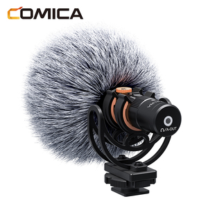Microphone canon à condensateur cardioïde COMICA VM10 PRO, corps entièrement métallique, connexion filaire, fixation antichoc professionnelle pour caméra - Product Image 4
