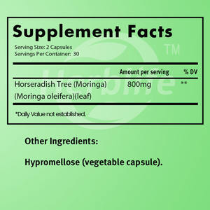 Vente chaude OEM - Personnalisable - Capsules de Moringa - Poudre de Moringa pure, énergie, peau, santé immunitaire et intestinale, superaliment - Product Image 2