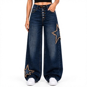 Jeans personnalisés pour femmes en gros – Pantalons en denim premium taille haute, coupe décontractée, slim, droite, large ou mom jeans, en coton extensible - Product Image 1