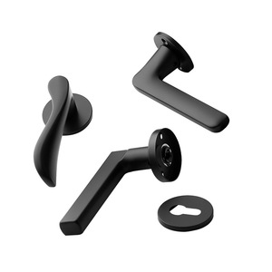 Lideshi Lever Lock Aluminum Keyless Door Handle For Interior Solid Wood Doors Bedroom Bathroom Furniture Hardware - Product Image 3