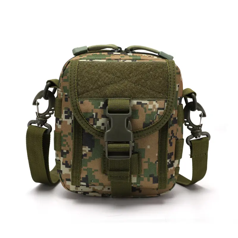 Trendy Canvas Messenger Crossbody Bag Small Tactical Sling Shoulder Casual Bag for Mens Women