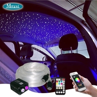 APP-gesteuertes RGBW Funkelndes Auto-Dachhimmel-Licht 20W Top16W Top-Deckenleuchte Glasfaser-Sternenhimmel-Set