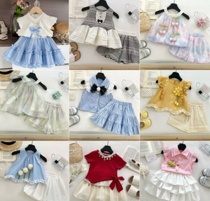 Conjunto de Ropa Infantil de Moda Coreana, Clase A, Algodón, Sin Marca, Modelo TZ-047, Ligero, Delgado, Informal, para Verano, para Niños Pequeños - Product Image 5